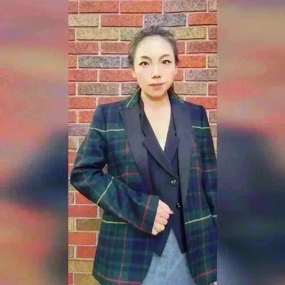 J crew collection green plaid blazer size xs 2 - Picture 17 of 17